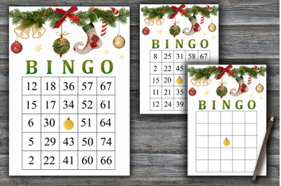 Christmas decoration bingo game,Christmas bingo card