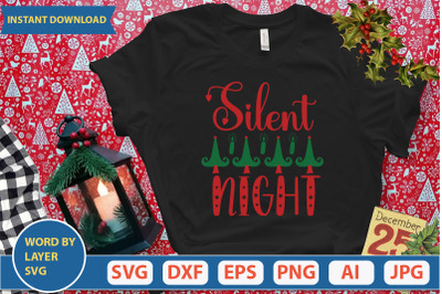 SILENT NIGHT SVG CUT FILE