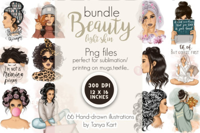 Beauty Bundle Sublimation Png Design