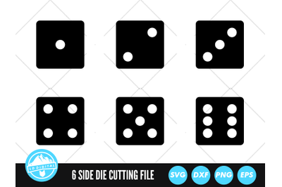 Six Sided Dice SVG | Dice Cut File