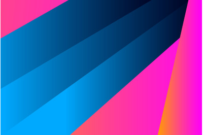 Minimal cover graphic, copy space design. Neon pink blue gradient colo