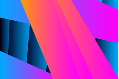 Minimal cover graphic, copy space design. Neon pink blue gradient colo