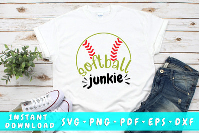 Softball junkie SVG