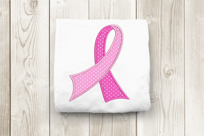 Dual Color Awareness Ribbon | Applique Embroidery