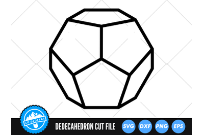 Dodecahedron SVG | Sacred Geometry SVG | Platonic Solids SVG