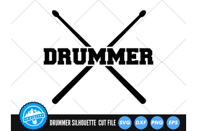 Drummer SVG | Drumsticks Cut File