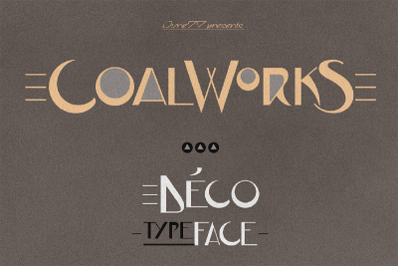 CoalWorks Pro - Art Deco Typeface