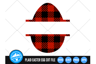 Buffalo Plaid Easter Egg SVG | Easter 2022 Cut File