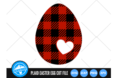 Buffalo Plaid Easter Egg SVG | Easter 2022 Cut File