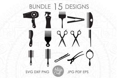 Hair dresser SVG bundles