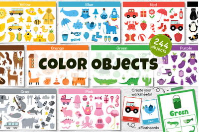 Color Objects Clipart Collection