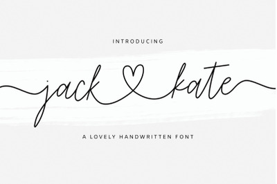 Jack and Kate - Lovely Font
