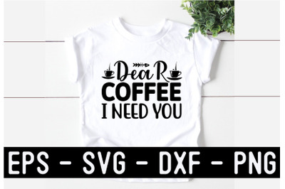 Coffee SVG Quote Design Template