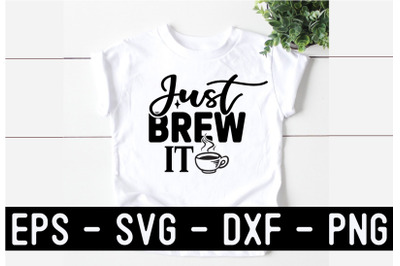 Coffee SVG Quote Design Template