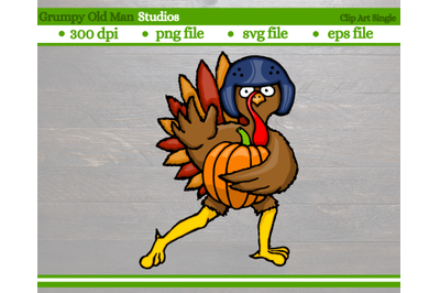 cartoon turkey football player | thanksgiving