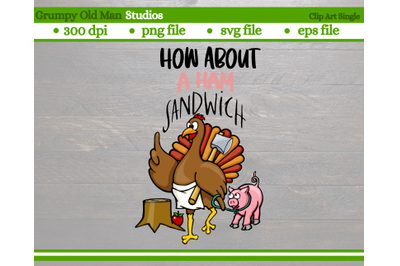 funny cartoon turkey with pig | thanksgiving