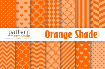 Orange Shade Seamless Pattern Digital Paper - T0101
