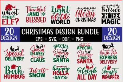 Christmas SVG T shirt Design Bundle