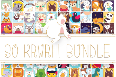 Cute Animals Clipart Bundle with 100 Designs