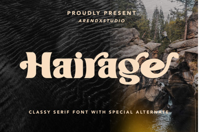 Hairage - Classy Serif Font