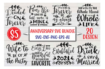 Anniversary SVG Bundle