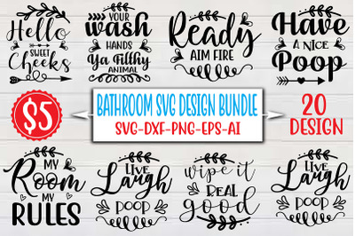 Bathroom SVG Design Bundle