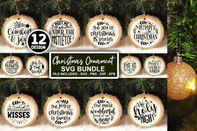 Christmas ornament SVG Bundle