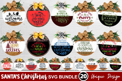 Santa Christmas SVG Bundle