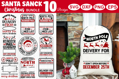 Santa Sack SVG Bundle