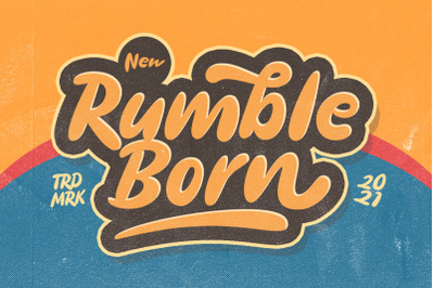 Rumble Born - Bold Display Typeface