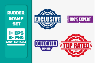 Exclusive and top-rated rubber stamp set