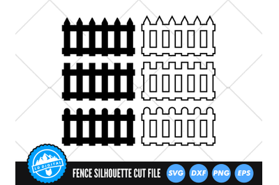 Fence SVG | Picket Fence SVG Cut File | Wood Picket Fence
