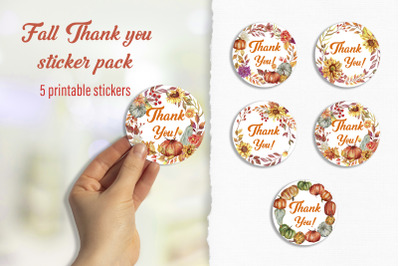Thank you stickers Round package sticker for small business