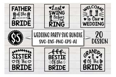 Wedding Party SVG Bundle