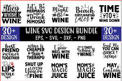 Wine  SVG T shirt Design Bundle