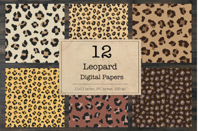 Leopard Print Digital Paper