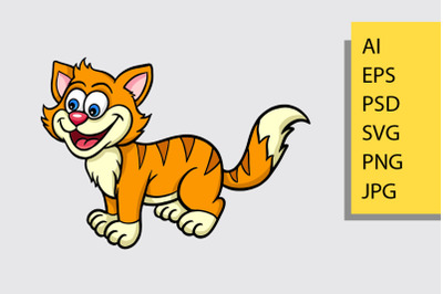 Cat cartoon mascot