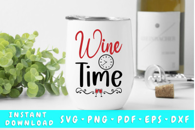 Wine Time SVG