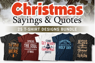Christmas Sayings Quotes Sublimation Bundle