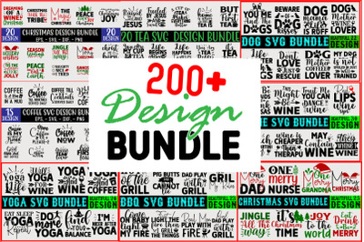 200+  SVG T shirt Design Bundle