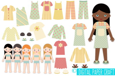 Paper Doll, Digital Paper doll, Cut out doll, Printable doll, Girl doll 1, Craft Doll, Cut Out Printable, pdf,png,jpg