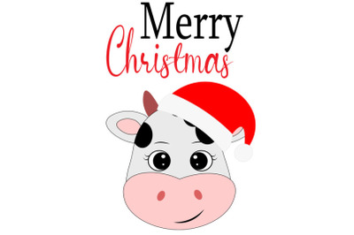 Christmas cow svg, Cute cow svg, cow svg, christmas svg, clipart, funn