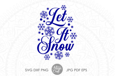 Let it snow SVG