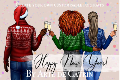 New Year Clipart, Christmas, New Year 2022, PNG, Merry Christmas