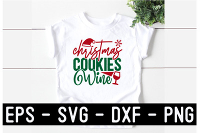 Christmas Wine SVG T shirt design Template