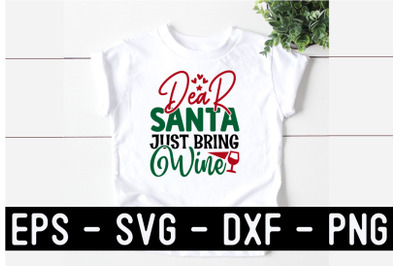 Christmas Wine SVG T shirt design Template