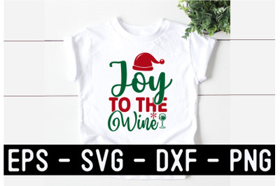 Christmas Wine SVG T shirt design Template