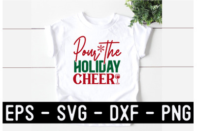 Christmas Wine SVG T shirt design Template