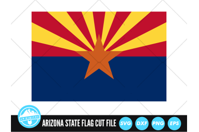 Arizona State Flag SVG | Arizona Flag Cut File | United States Flags