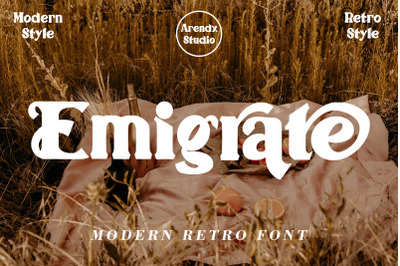 Emigrate - Modern Retro Font